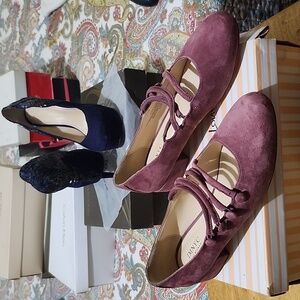 IMNYC Isaac Mizrahi Norie Pink Suede Ballet Flats Size 91/2M